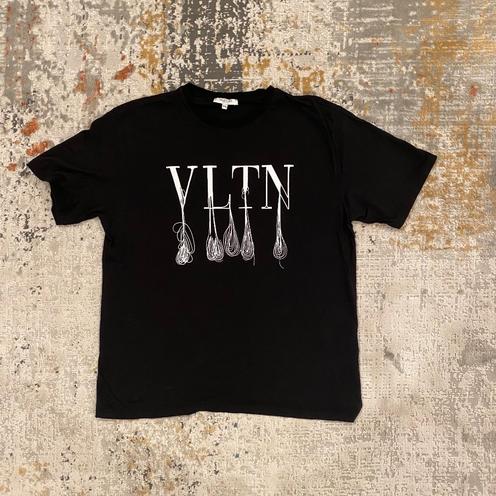 Valentino Logo Black T-Shirt
